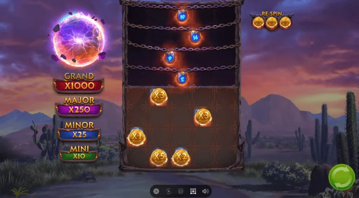 Colt Lightning Inferno Bonus žaidimo ekranas